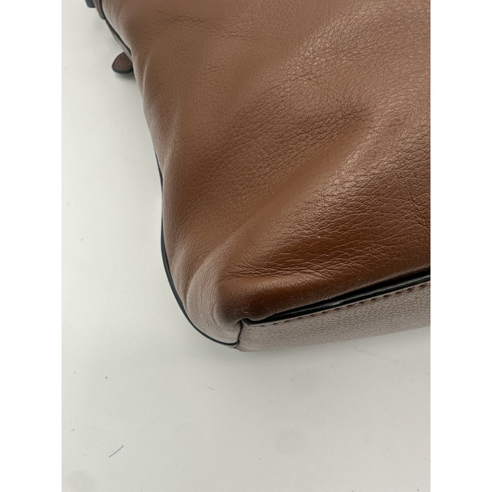 Coach Charles Messenger Brown Leather Shoulder Laptop Bag F54792 - Picture 7 of 11